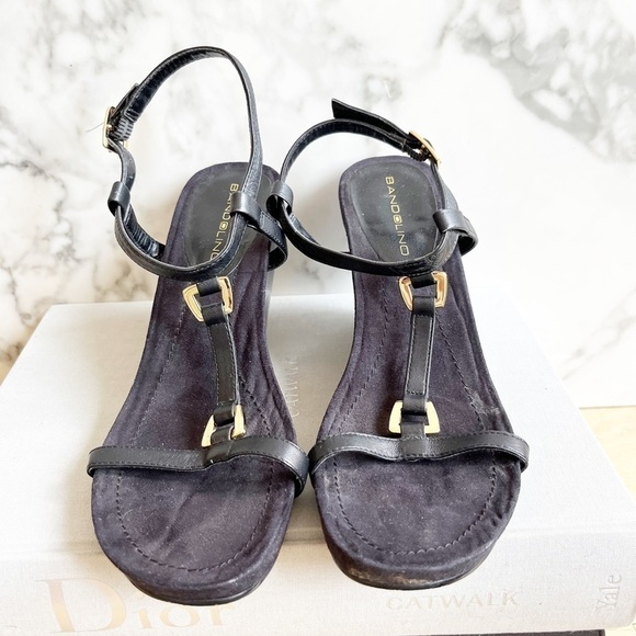 Bandolino Leather Wedge Sandals - Picture 7 of 12